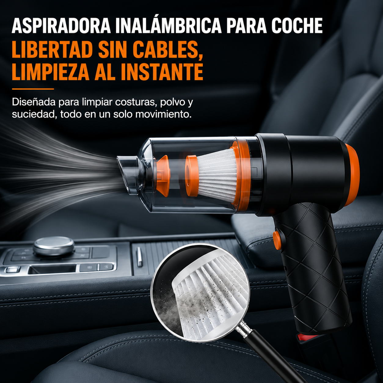 Mini Aspiradora Portátil Inalámbrico