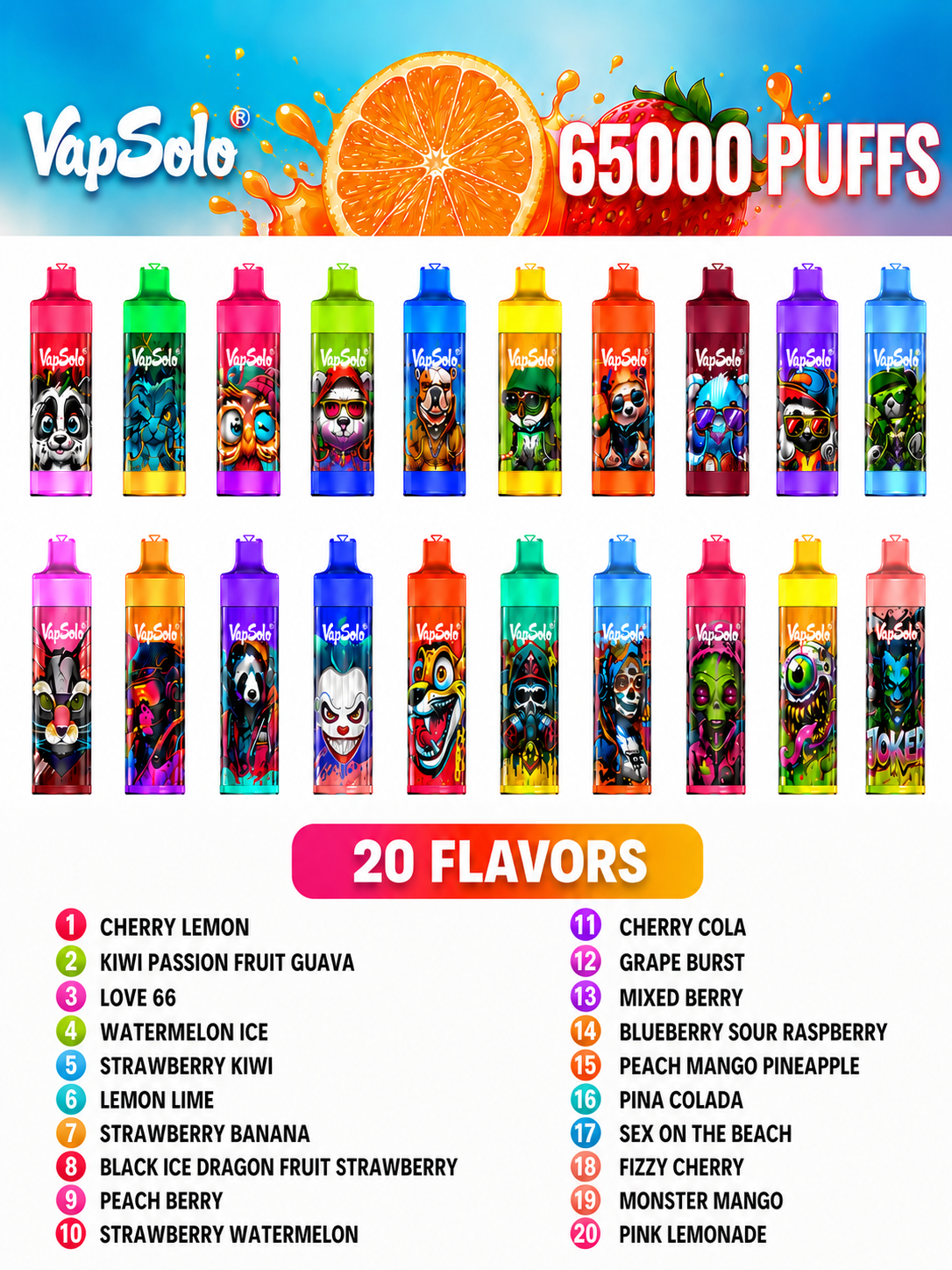 VAPSOLO 65K CALADAS